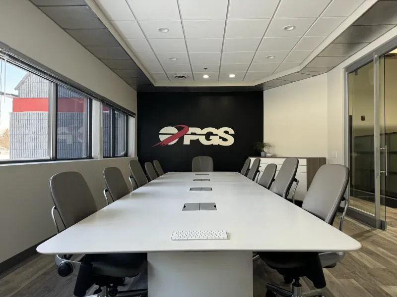 La sala de conferencias de Precision Global Systems